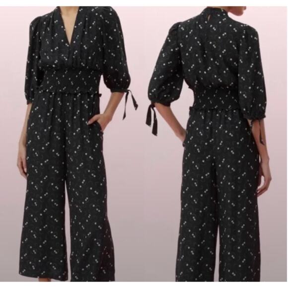 Rebecca Taylor Silk Alicia Smocked Jumpsuit 4 ($525)
